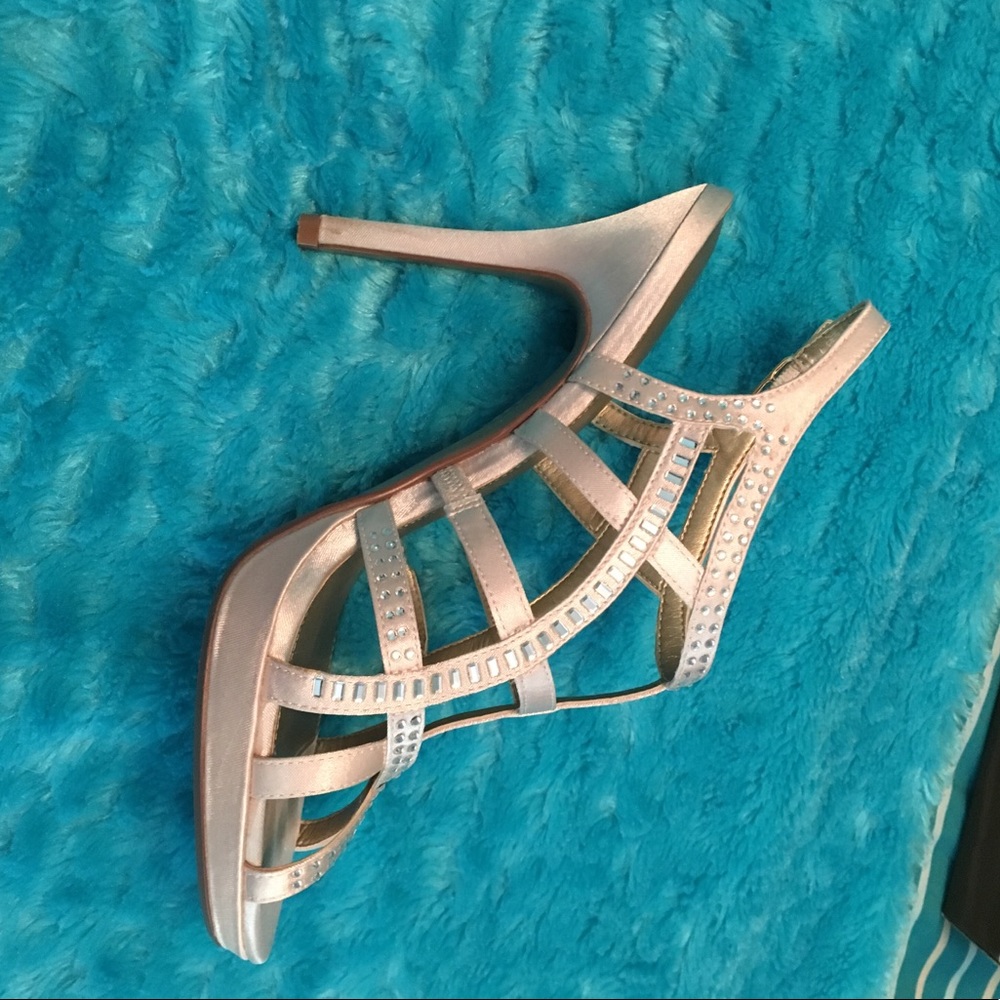 Audrey Brooke rhinestone formal heels